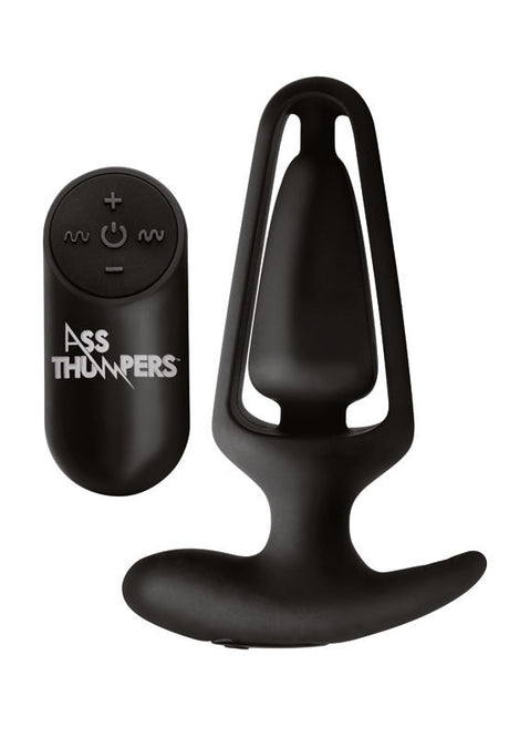 Power Plug 7X Hollow Anal Plug with Remote Control