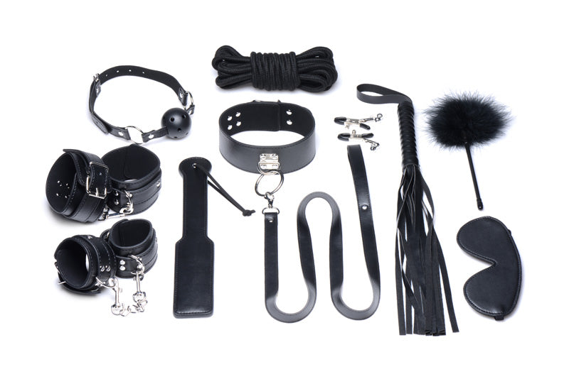Deluxe 10 Piece Bondage Set