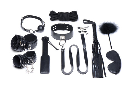 Deluxe 10 Piece Bondage Set