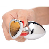 Gemstones Tiger Eye Heart Anal Plug
