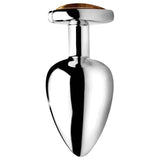 Gemstones Tiger Eye Heart Anal Plug