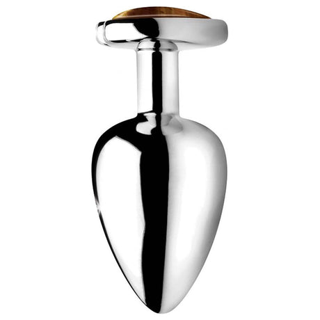 Gemstones Tiger Eye Heart Anal Plug