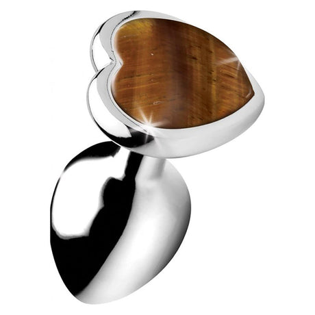 Booty Sparks Gemstones Tiger Eye Heart Anal Plug