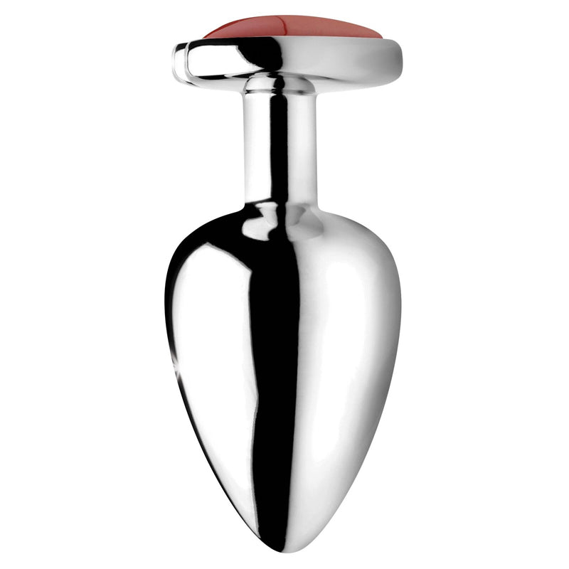 Gemstones Red Jasper Heart Anal Plug
