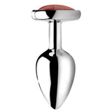 Gemstones Red Jasper Heart Anal Plug
