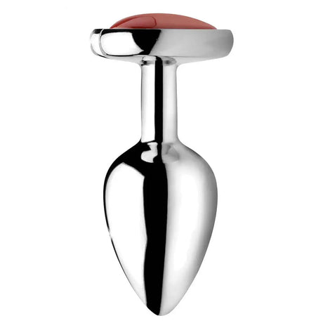 Gemstones Red Jasper Heart Anal Plug