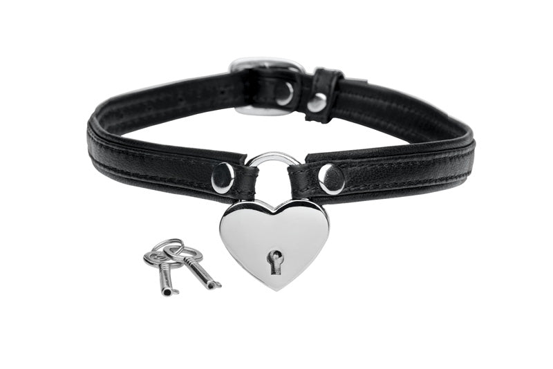 Heart Lock Choker with Keys