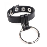 Cock Gear Leather and Steel Cock & Ball Ring