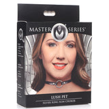 Lush Pet Silver Ring Slim Choker
