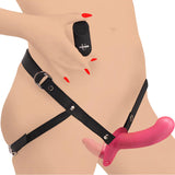 28X Double Diva 1.5"Double Dildo With Harness & Remote Control - Pink