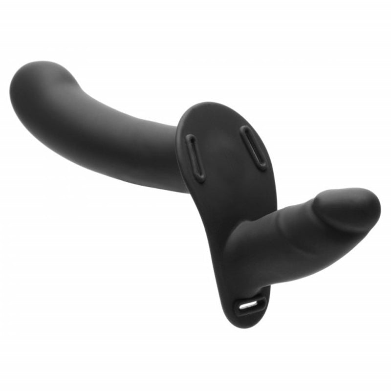 28X Double Diva Double Dildo with Harness and Remote Control