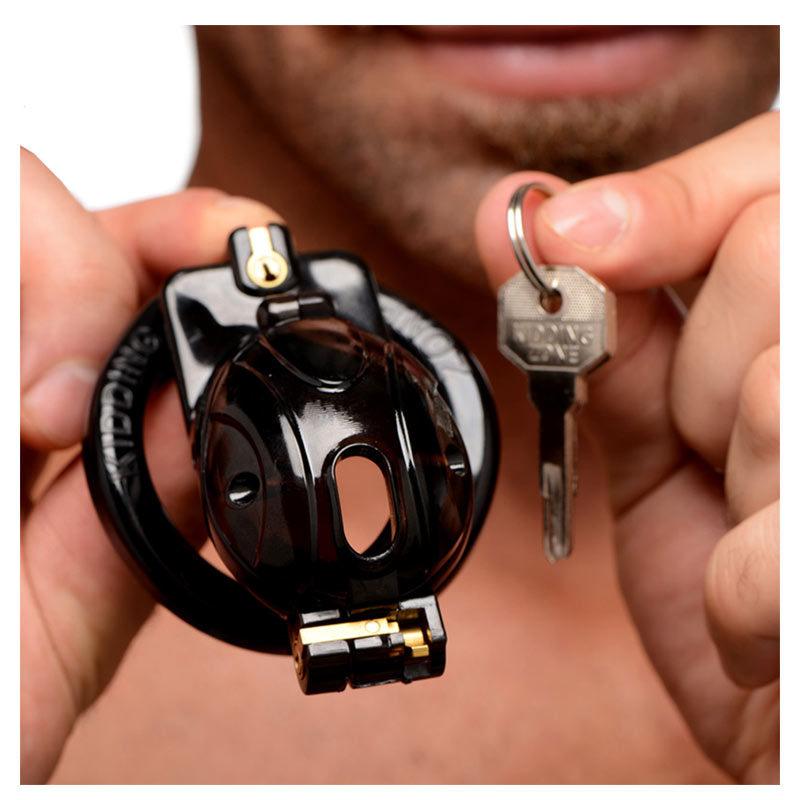 Double Lockdown Locking Customizable Chastity Cage