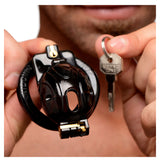 Double Lockdown Locking Customizable Chastity Cage