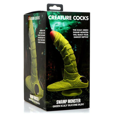 Creature Cocks Swamp Monster Green Scaly Dildo