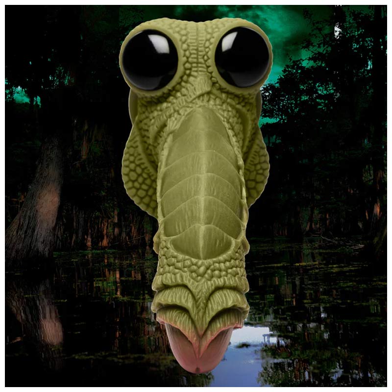 Creature Cocks Swamp Monster Green Scaly Dildo