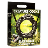 Black Caiman Silicone Cock Ring