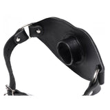 Leather Locking Open Mouth Gag