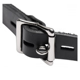 Leather Locking Open Mouth Gag